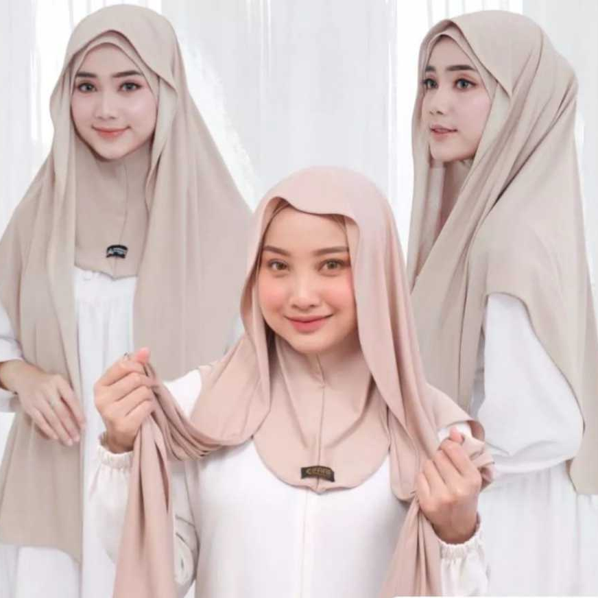 Jual PASHMINA INNER JERSEY OVAL NUTUP LEHER PREMIUM / PASMINA INSTAN ...