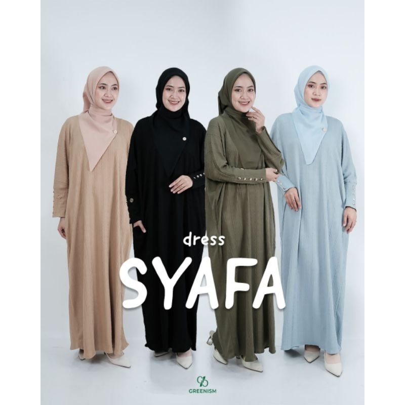 Jual [READY]SYAFA DRESS BY GREENISM || DAILY DRESS || ABAYA MUSLIMAH ...