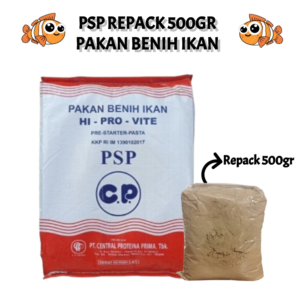 Jual PSP 500 gram Pakan Benih Bibit Ikan Tepung Powder Hi-Pro-Vite ...