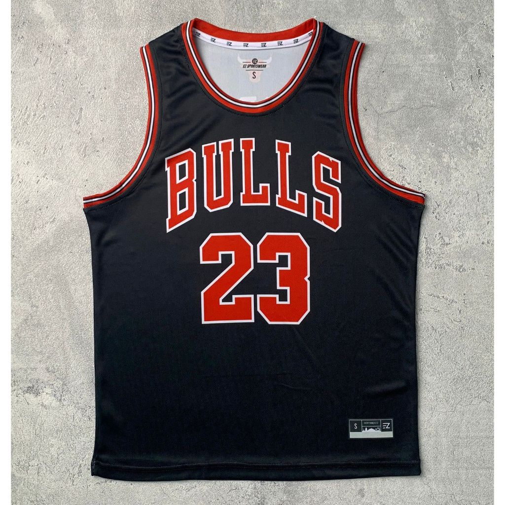 Bulls jersey 23 black deals