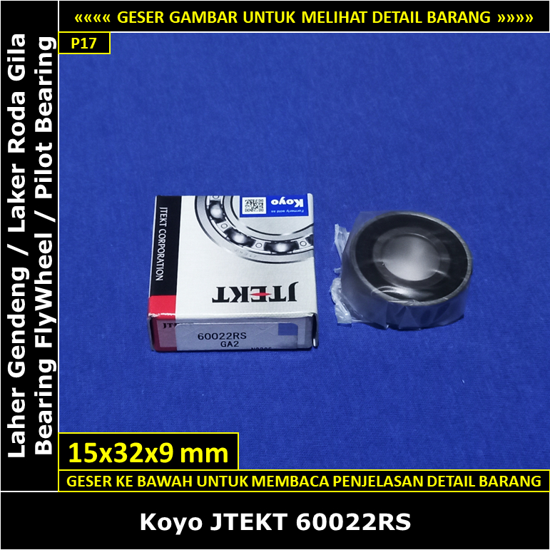 Jual Pilot Bearing Laher Flywheel Suzuki Celerio Cc K B