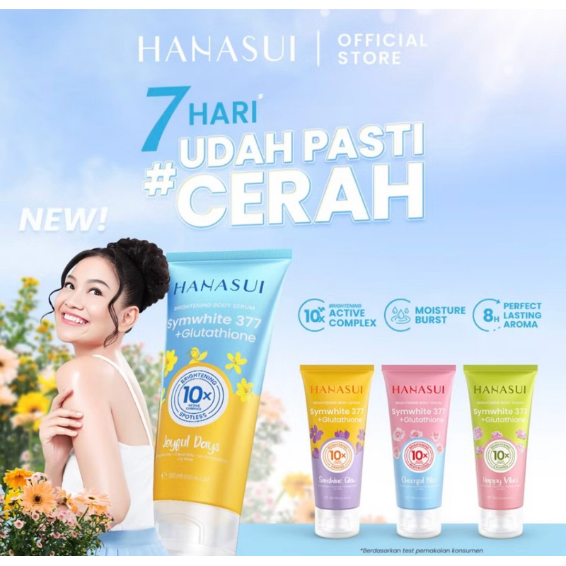 Jual [New] Hanasui Brightening Body Serum | Shopee Indonesia