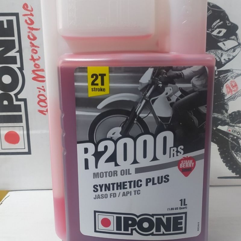 Jual IPHONE Strawberry R2000 RS 2T Synthetic Plus Motor OIL 1L | Shopee ...