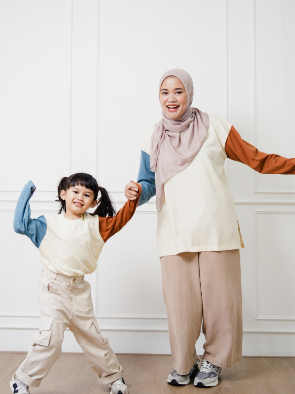 Jual Badudu.id Baju Couple Keluarga - Nara Family Set - Busui - Cream ...