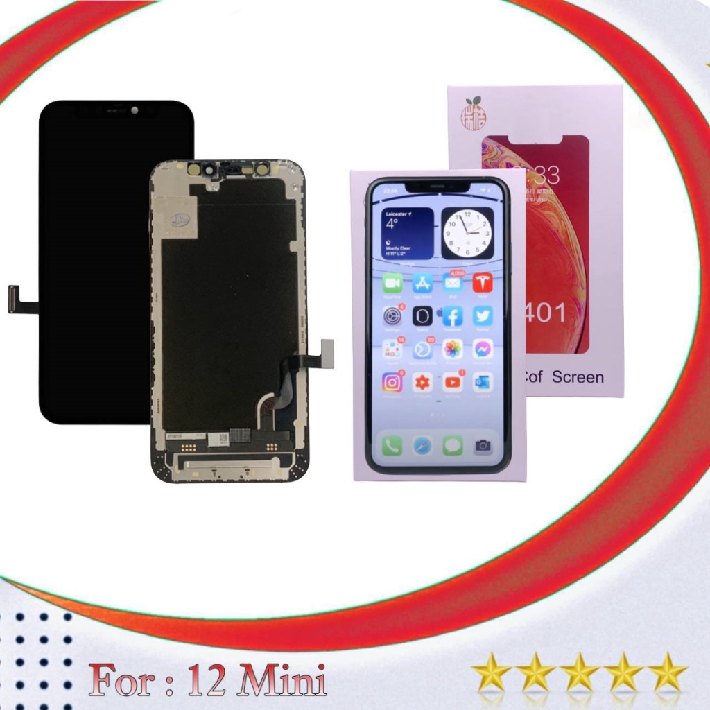Jual LCD FULLSET TOUCHSCREEN 12 MINI MERK RJ BLACK NEW | Shopee Indonesia