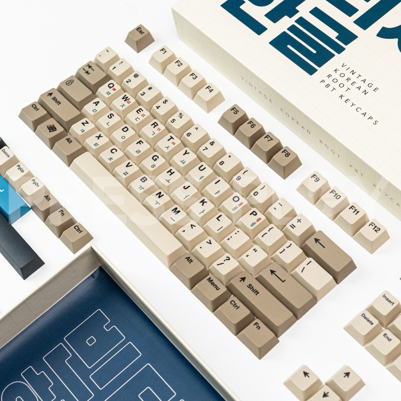 Jual Press Play Korean Vintage Keycaps Cherry Profile PBT | Shopee ...