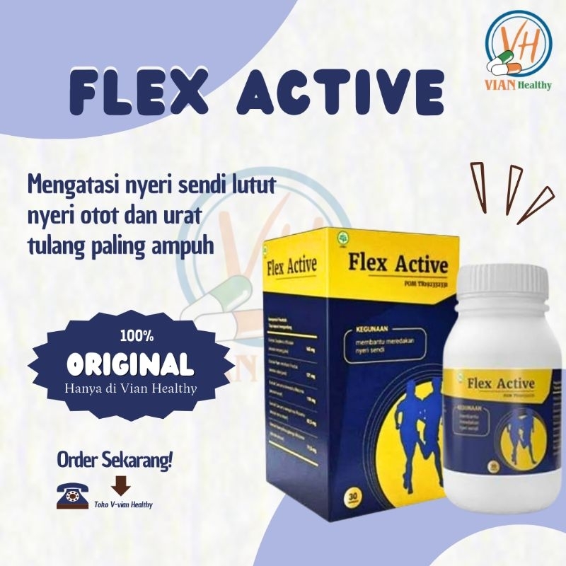 Jual Flex Active Obat Sendi Tulang Otot kaku Herbal Original | Shopee ...