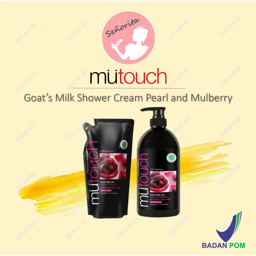 Jual MUTOUCH Goat's Milk Shower Cream Pearl and Mulberry REFILL 450ML ...
