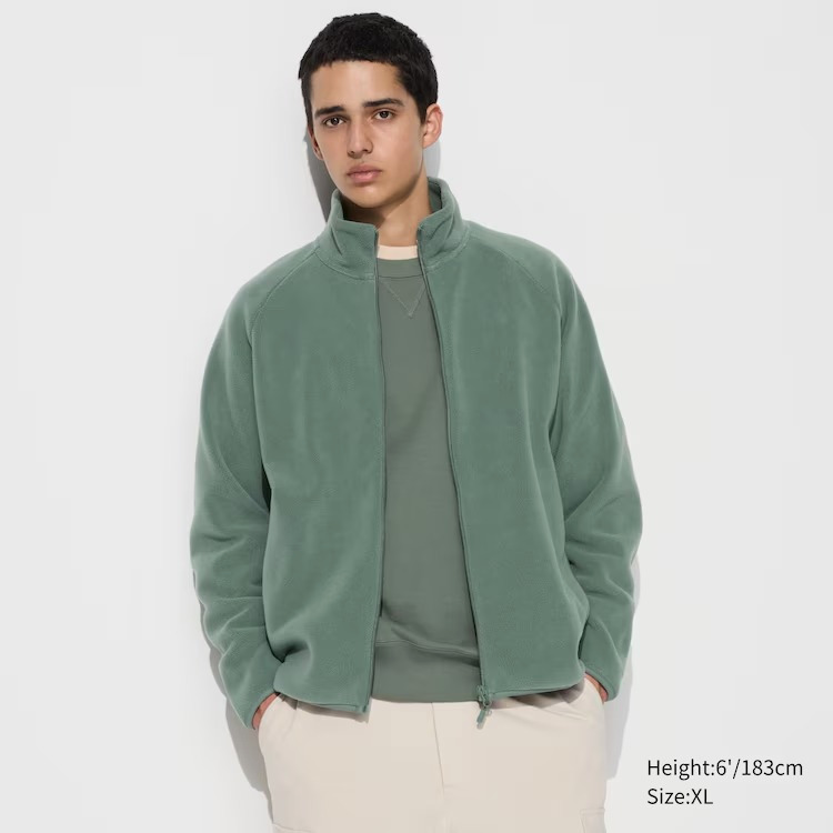 Jaket fleece uniqlo shop