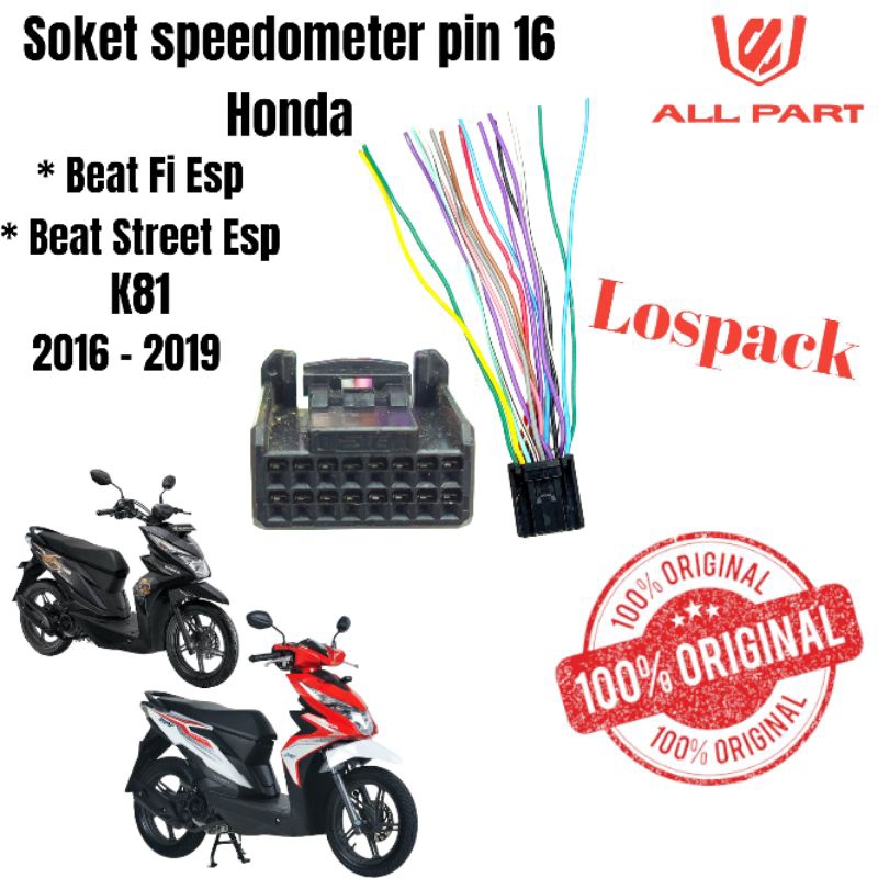 Jual ( ORIGINAL ) soket speedometer spidometer honda beat esp beat ...
