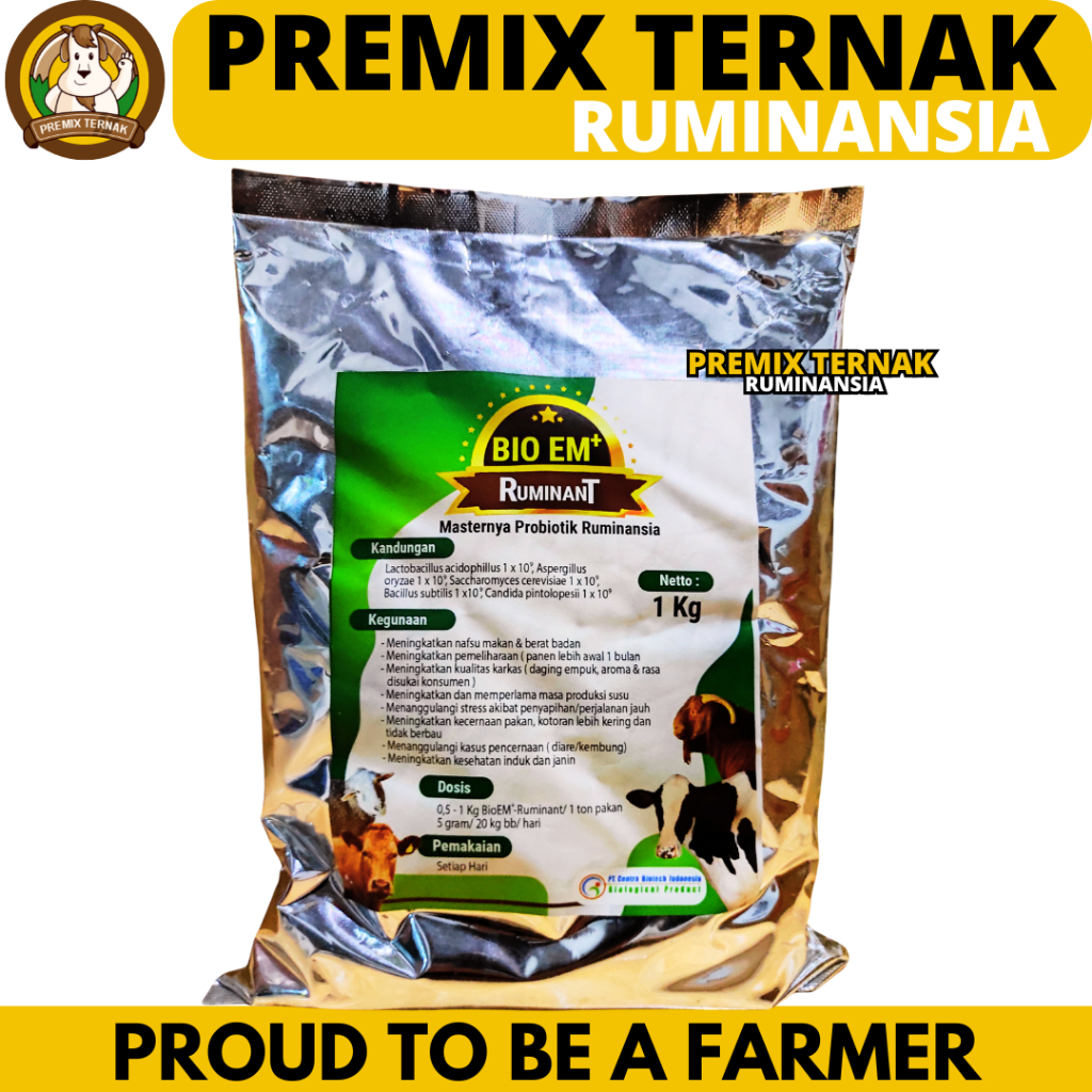 Jual BIO EM PLUS 1 KG - Probiotik Serbuk Peternakan untuk Sapi Kambing ...