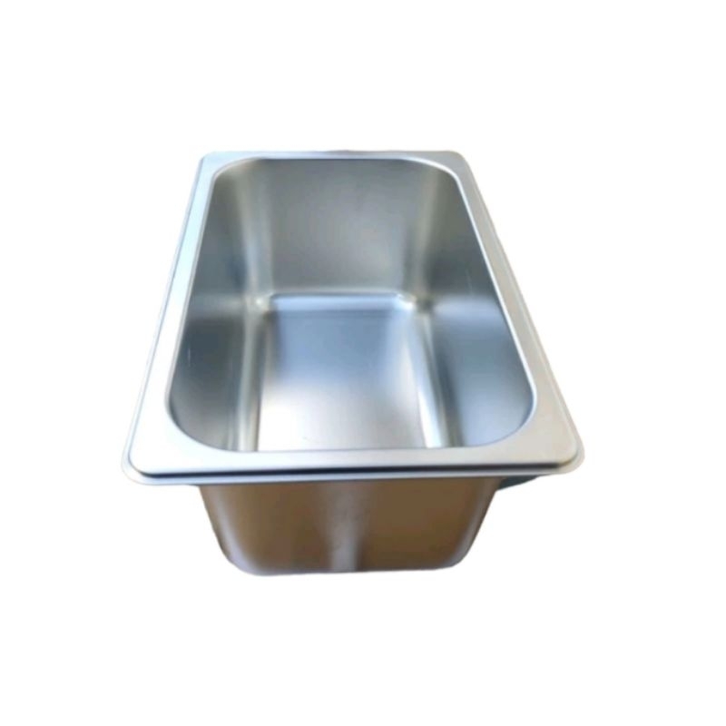 Jual Food Pan Stainless 1/4 x 10 cm (26,5 x 16,2 x 10 cm) / panci rebus ...