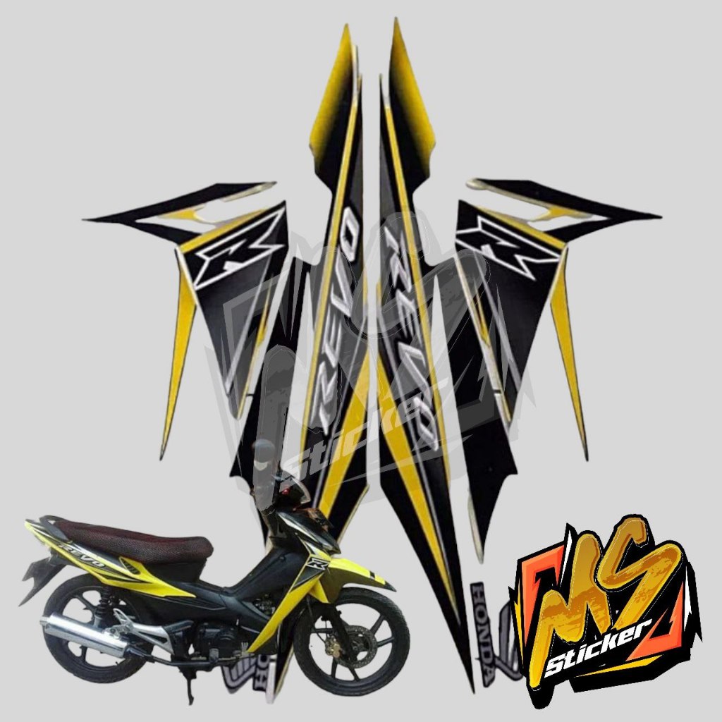 Jual STICKER STIKER POLET LIS STRIPING MOTOR FULL BODY HONDA REVO R ...