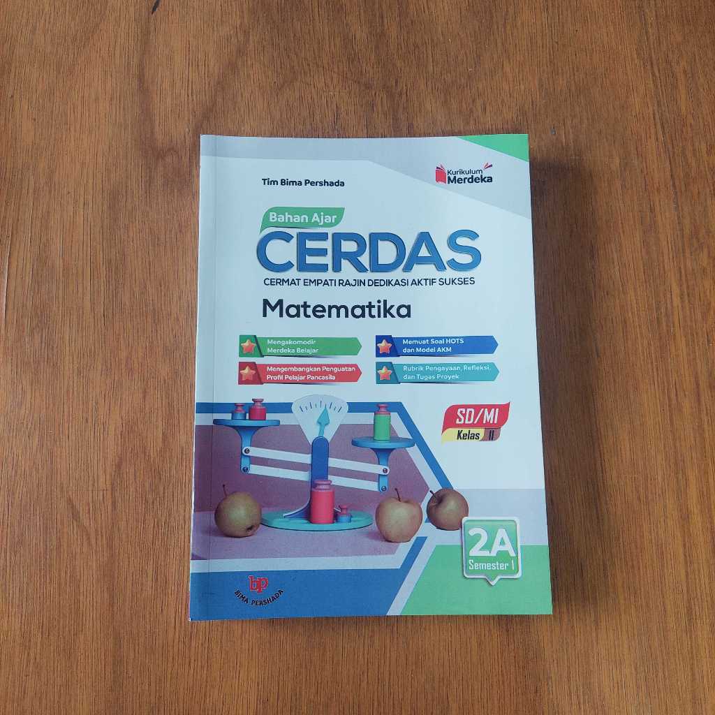 Jual Bahan Ajar CERDAS - MATEMATIKA untuk SD Kelas 2 Semester 1 ...