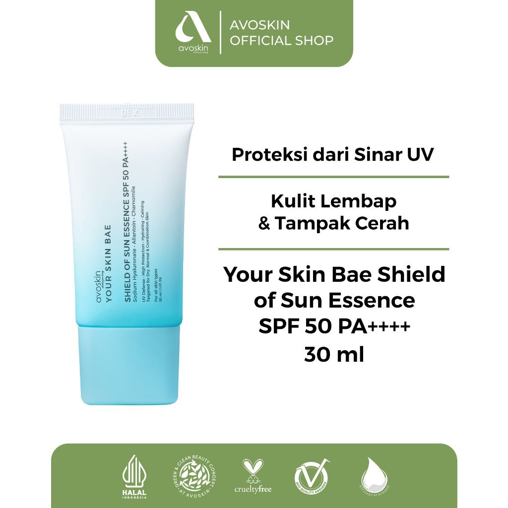Jual EXP 2025 Sunscreen Avoskin Your Skin Bae Shield of Sun SPF 50 PA ...