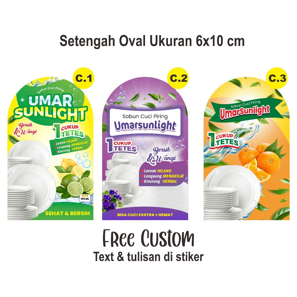 Jual Stiker Botol Sabun Cuci Piring Label Kemasan Parfum Laundry ...