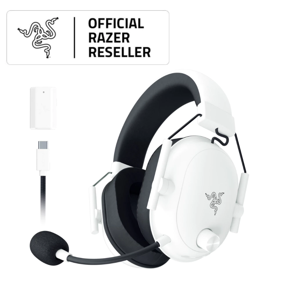 Razer BlackShark V2 HyperSpeed White Wireless Ultra-Lightweight Esports Gaming Headset