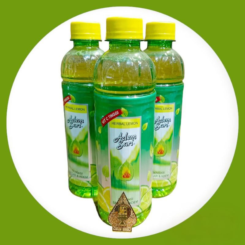 Jual 1 Dus full Adem Sari Chingku Herbal Lemon kemasan botol & Kaleng ...