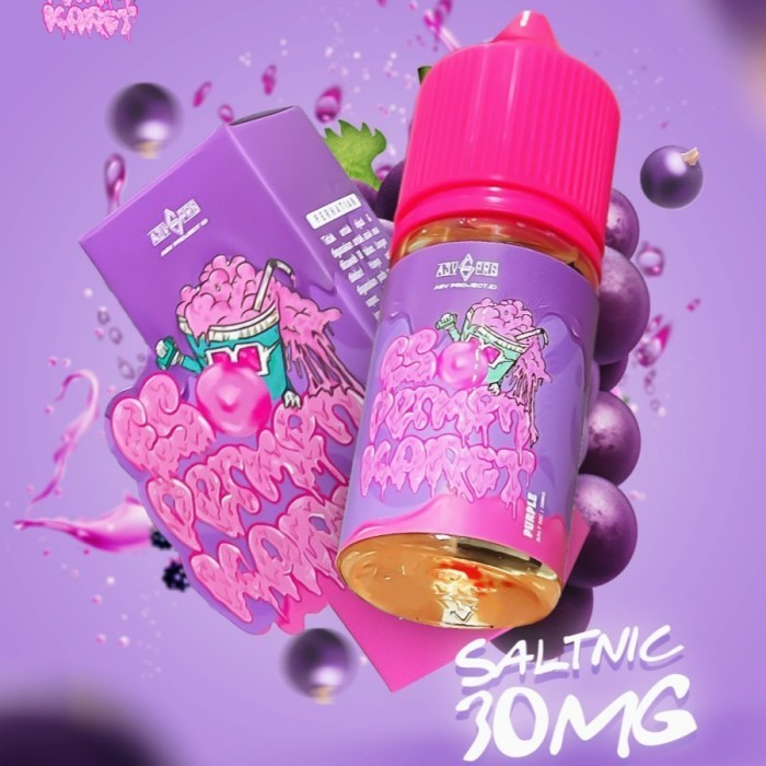 Jual Liquid Asvproject Es Permen Karet Purple Grape Salt Nic 30MG 30ML ...
