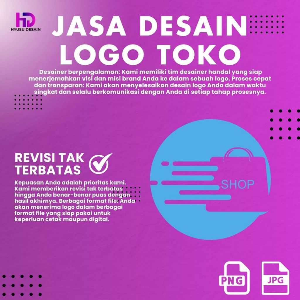 Jual Jasa Desain Logo Toko Profesional - HD @HyusuDesain | Shopee Indonesia