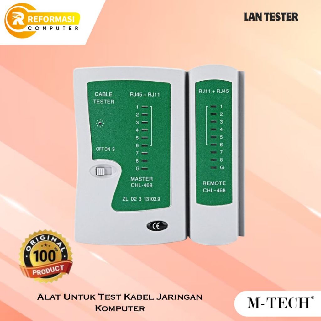 Jual Lan Tester Alat Penguji Kabel Lan RJ45 Non Baterai | Shopee Indonesia