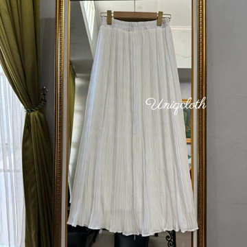 Uniqcloth Agnes Ceruty Skirt Pleats Rok Plisket