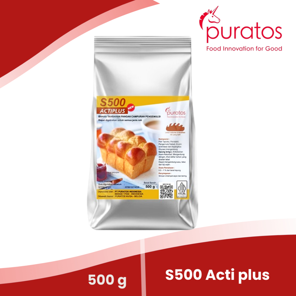 Jual Bread Improved Puratos S500 Actiplus Pengembang roti 500 gram ...