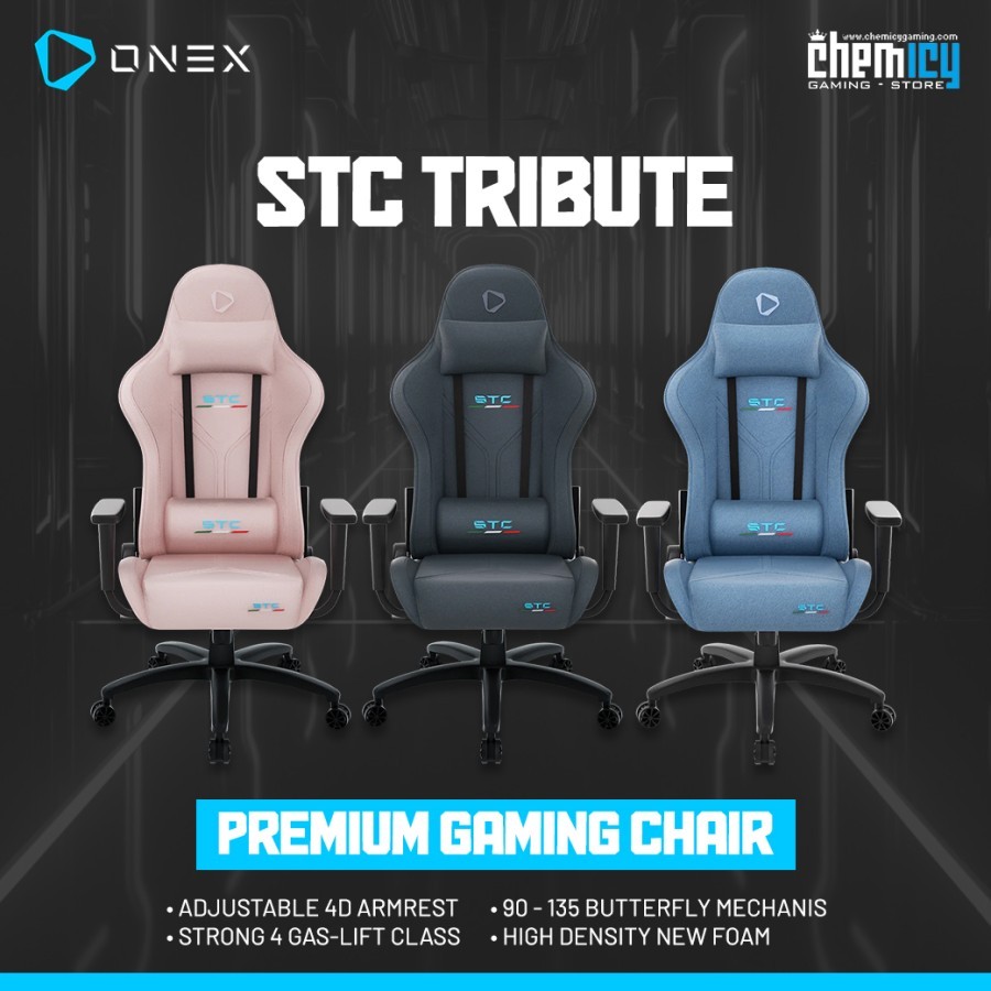 Jual Onex STC Tribute Fabric Series Premium Gaming Chair / Kursi Gaming ...