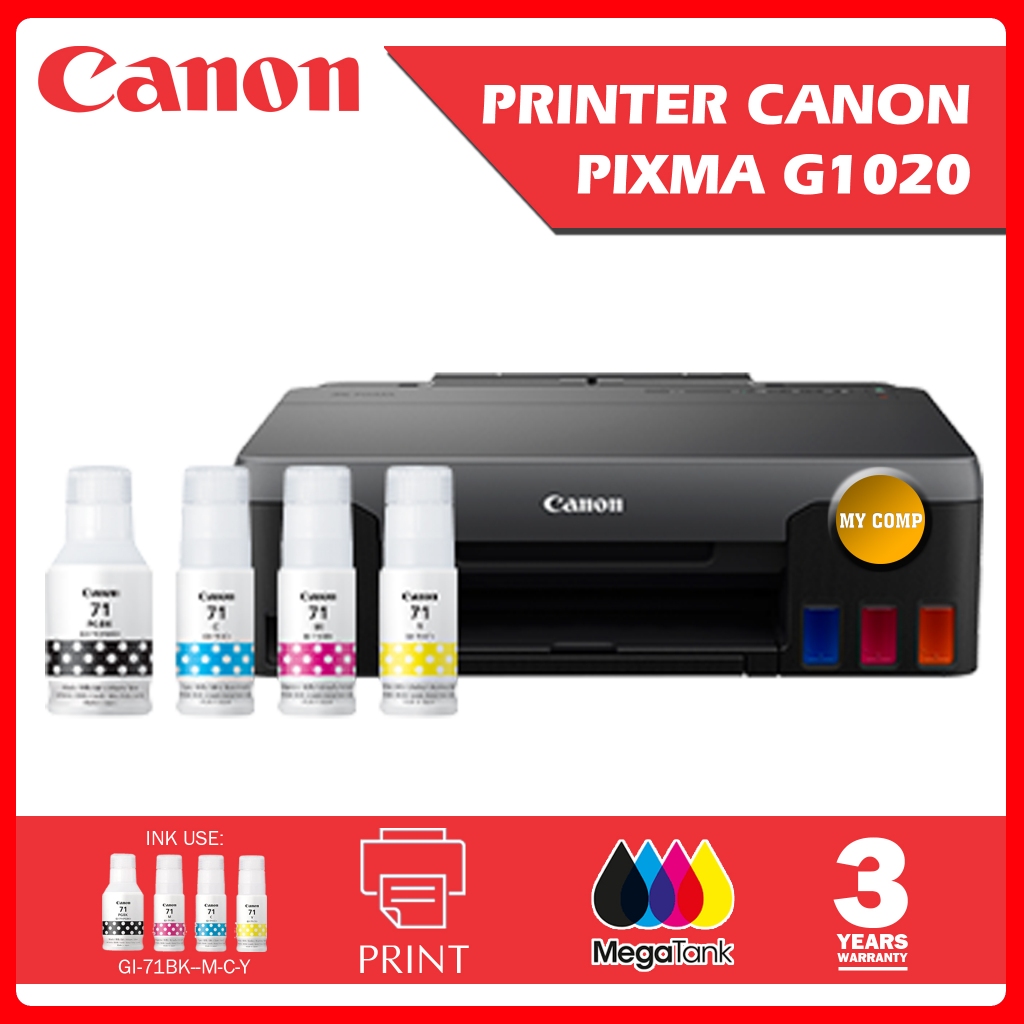Jual Printer Canon Pixma G1020 Ink Tank | Shopee Indonesia