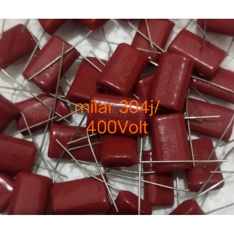 Jual capasitor Milar 304j/400Voltt CBB | Shopee Indonesia
