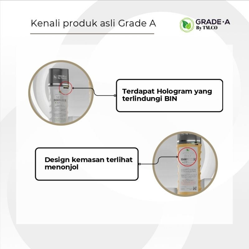 Jual GRADE A BY TMCO - Paket Lotion Injeksi Boster Pagi Dan Malam 100ml ...