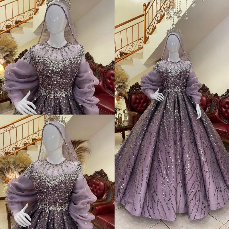 Gaun bridal modern sales