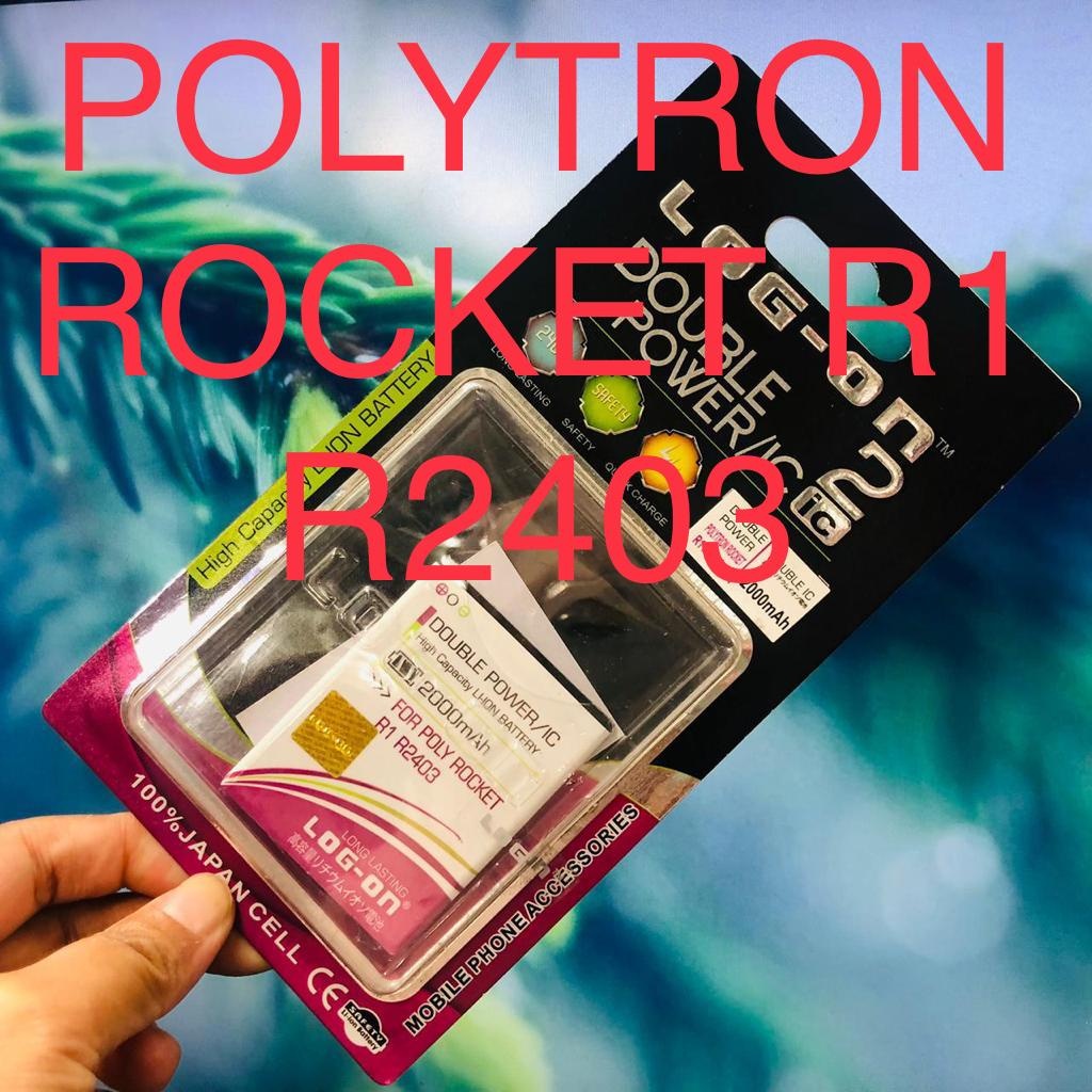 Jual BATERAI LOG ON DOBEL POWER POLYTRON ZAP 64G 500/ POLYTRON ZAP 6 ...