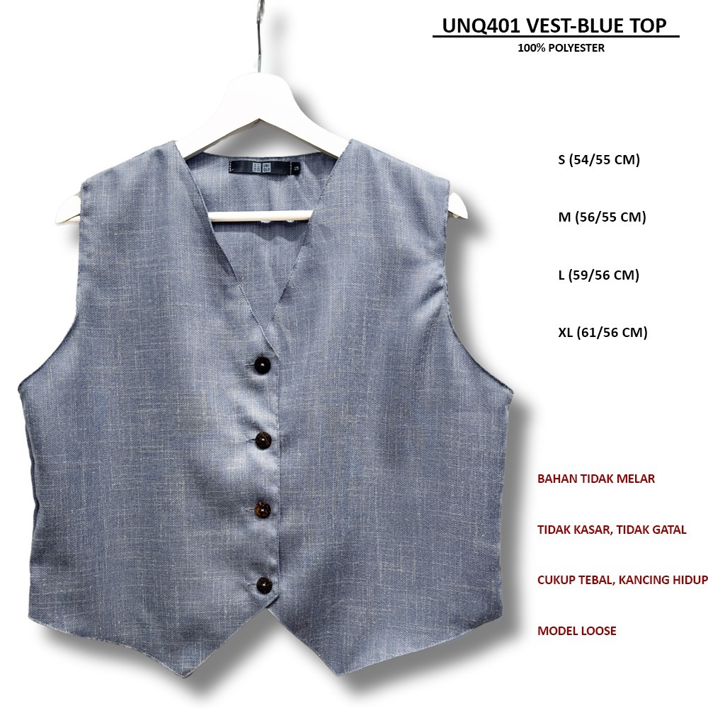 Jual Atasan Rompi Wanita (UNQ401 VEST TOP) | Shopee Indonesia
