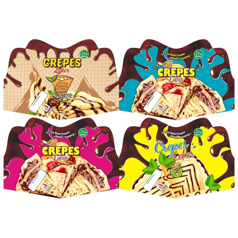 Jual kertas krepes murah/ bungkus krepes / krepes jajan viral | Shopee ...