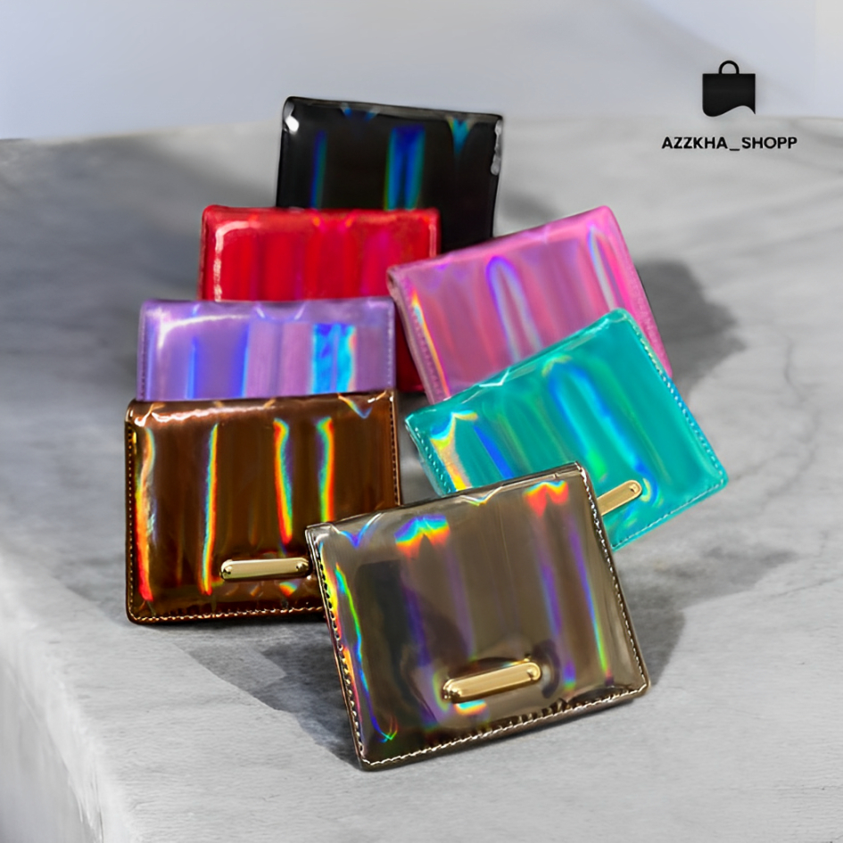 Jual Hologram Wallet Free Sticker - Dompet Lipat Mini Muat Card dan ...