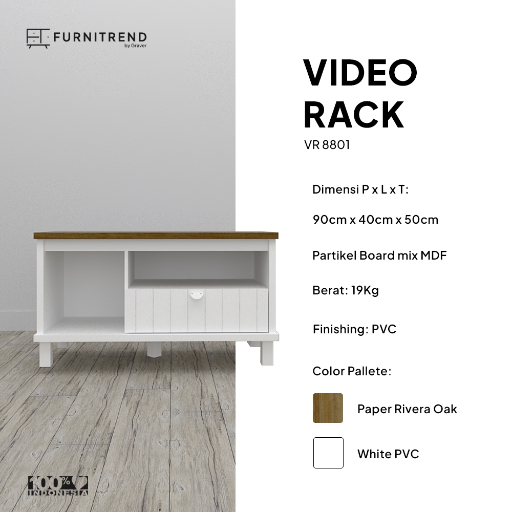 Jual FURNITREND VR 8801 - Rak TV / Rak Meja TV / Lemari TV / Kabinet TV ...