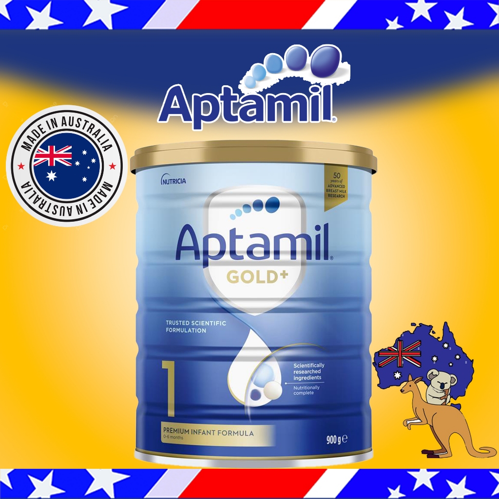 Jual Aptamil Gold+ 1 Baby Infant Formula 900g Susu Formula Australia ...