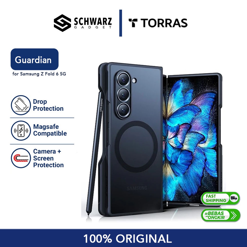 Jual Case Samsung Z Fold 6 (2024) Torras Magsafe Magnetic Frosty Black ...