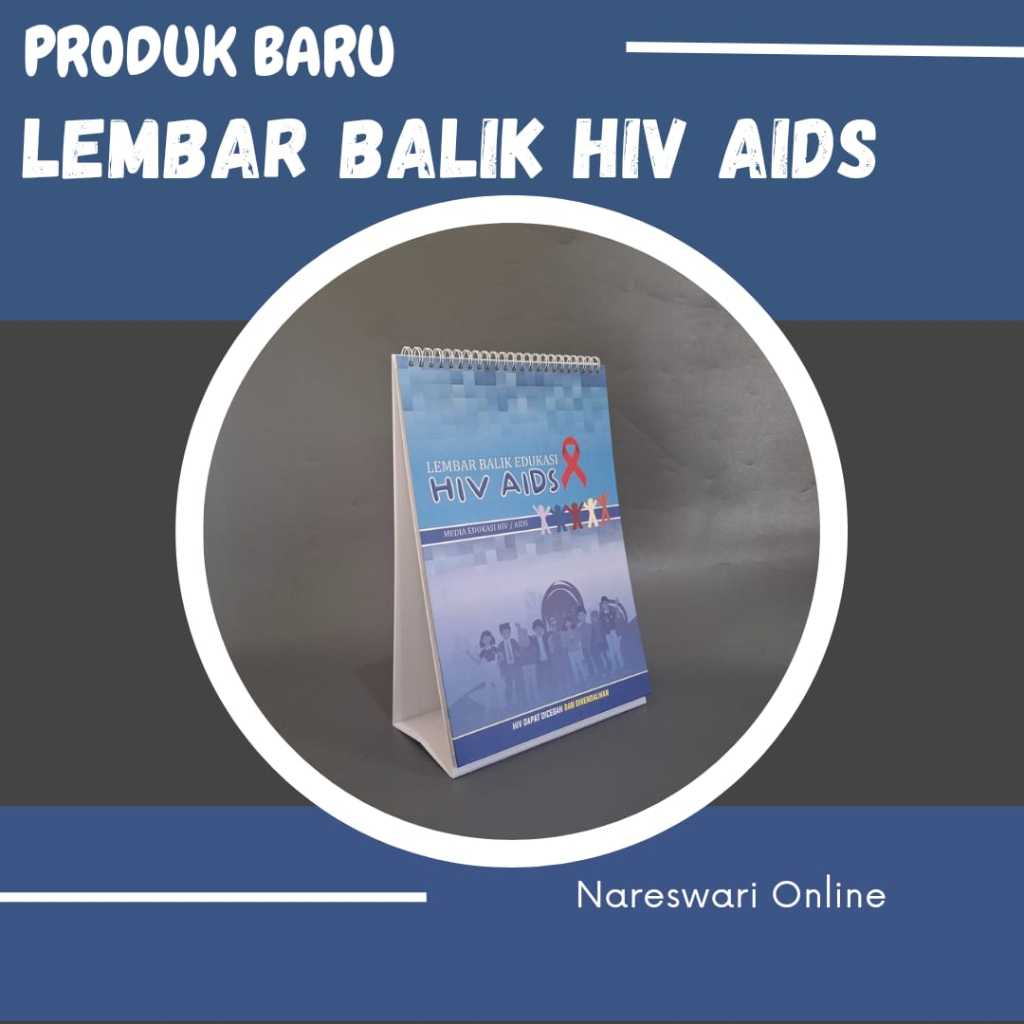 Jual Buku Lembar Balik Edukasi HIV AIDS, Media Promosi Kesehatan, Buku ...