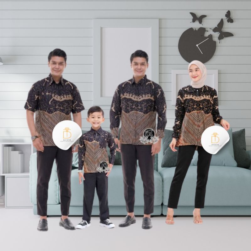 Jual Couple Sweet Batik Motif Meylika Baju Batik Keluarga Atasan Batik ...