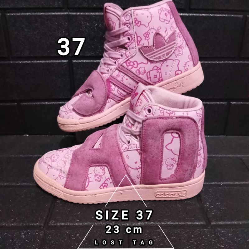 Jual Adidas X Jeremy Scott X Hello Kitty, Sise 37, Insole 23 cm ...