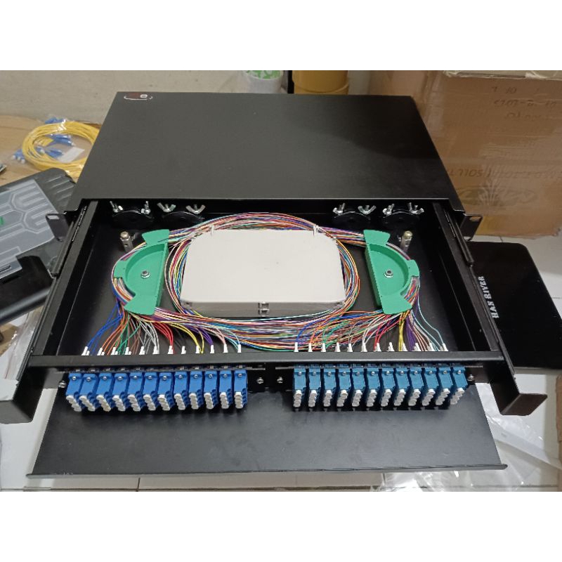 Jual otb odf rackmount 1U LC upc Quad 96 core lengkap pigtail | Shopee ...