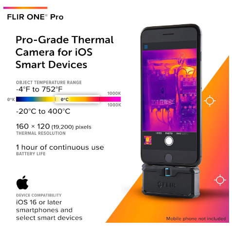 Jual FLIR ONE Pro - High resolution Thermal Imaging Camera for iOS ...