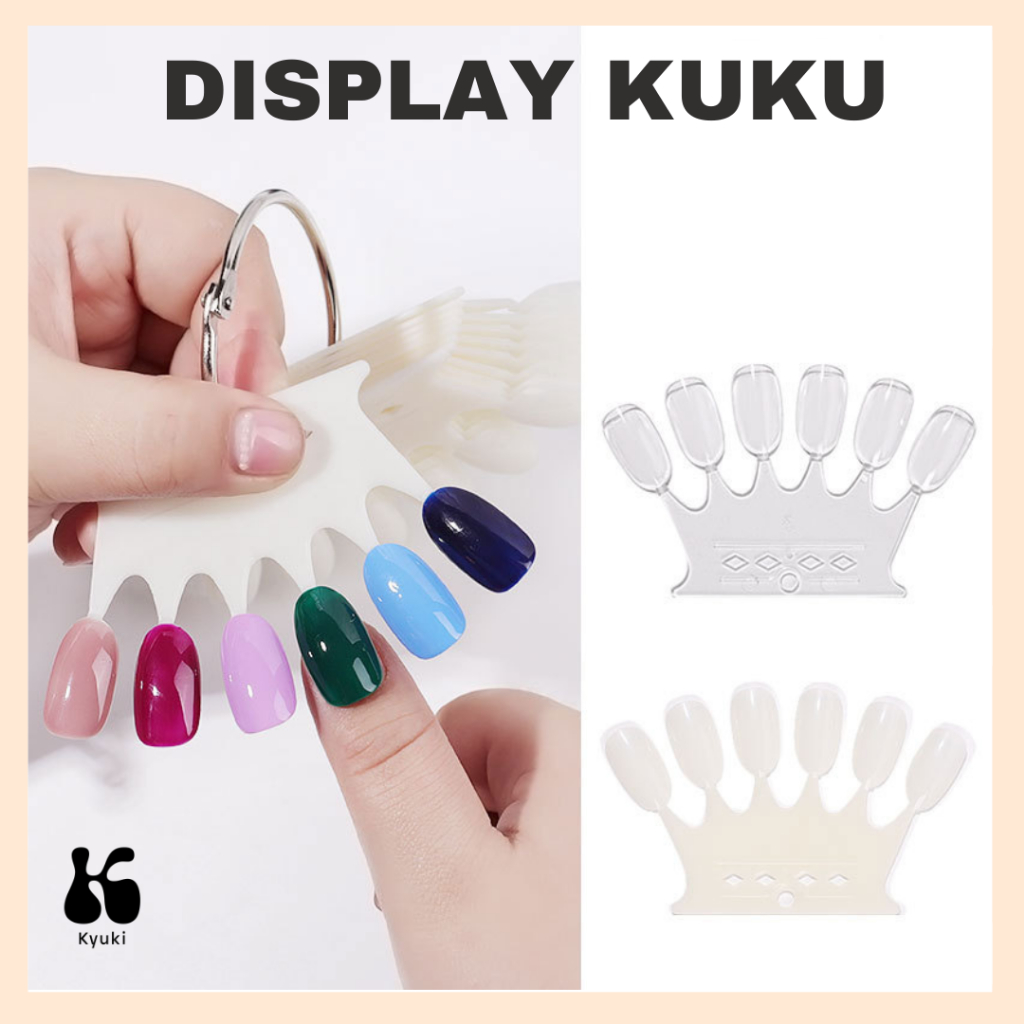 Jual Display Kuku Nail Tips Color Chart Motif Crown 10 Papan 50pcs ...