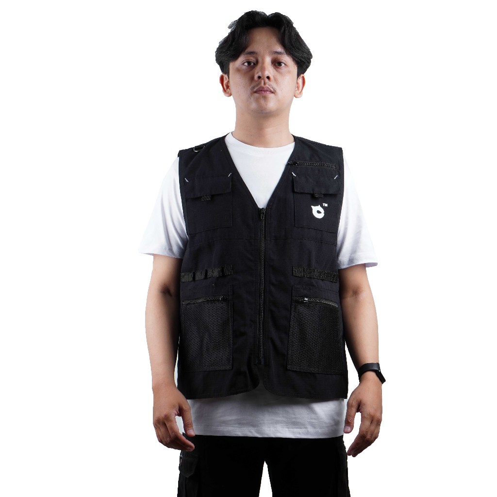 Jual CAMO - Vest Tactical 9954 Black | Rompi Outdor Ranger | Shopee ...