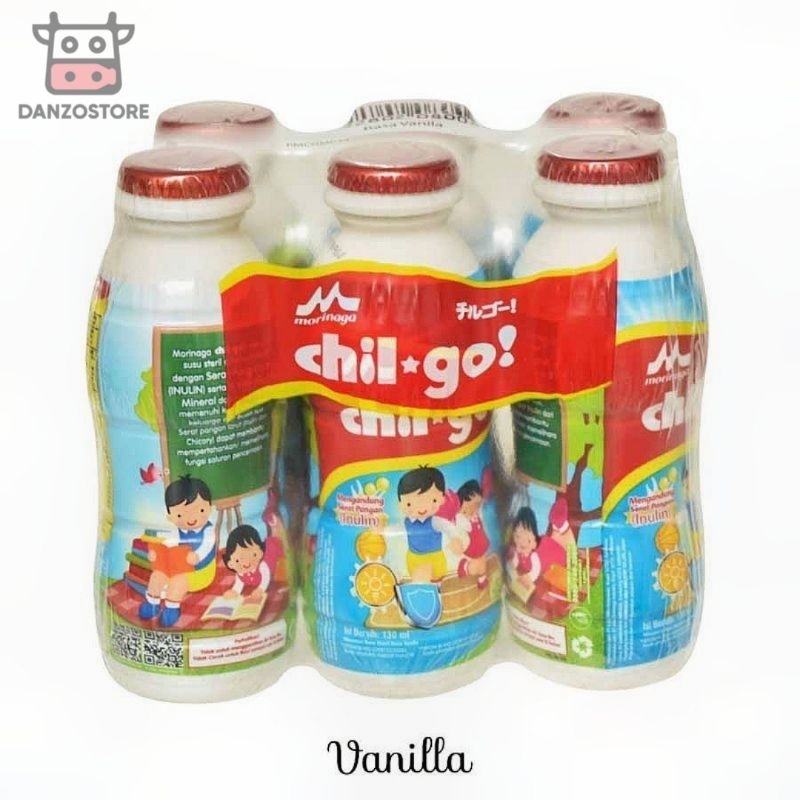 Jual Morinaga Chilgo Uht 130ml /6 Botol Rasa Cokelat/Stroberi/vanila ...