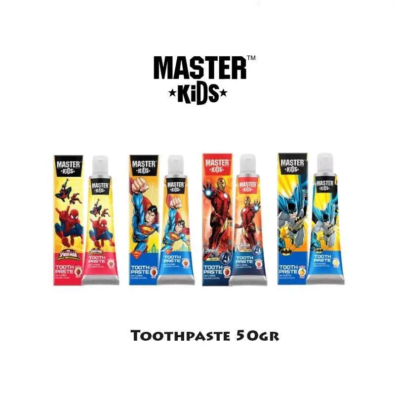 Jual Master Kids Toothpaste / Odol / Pasta Gigi Superhero 50g | Shopee ...