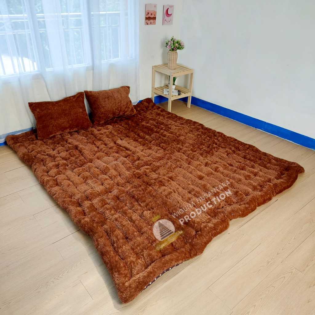 Jual Kasur Gender Bulu Rasfur Jumbo All Size Plus 2 Bantal Kasur Bulu ...