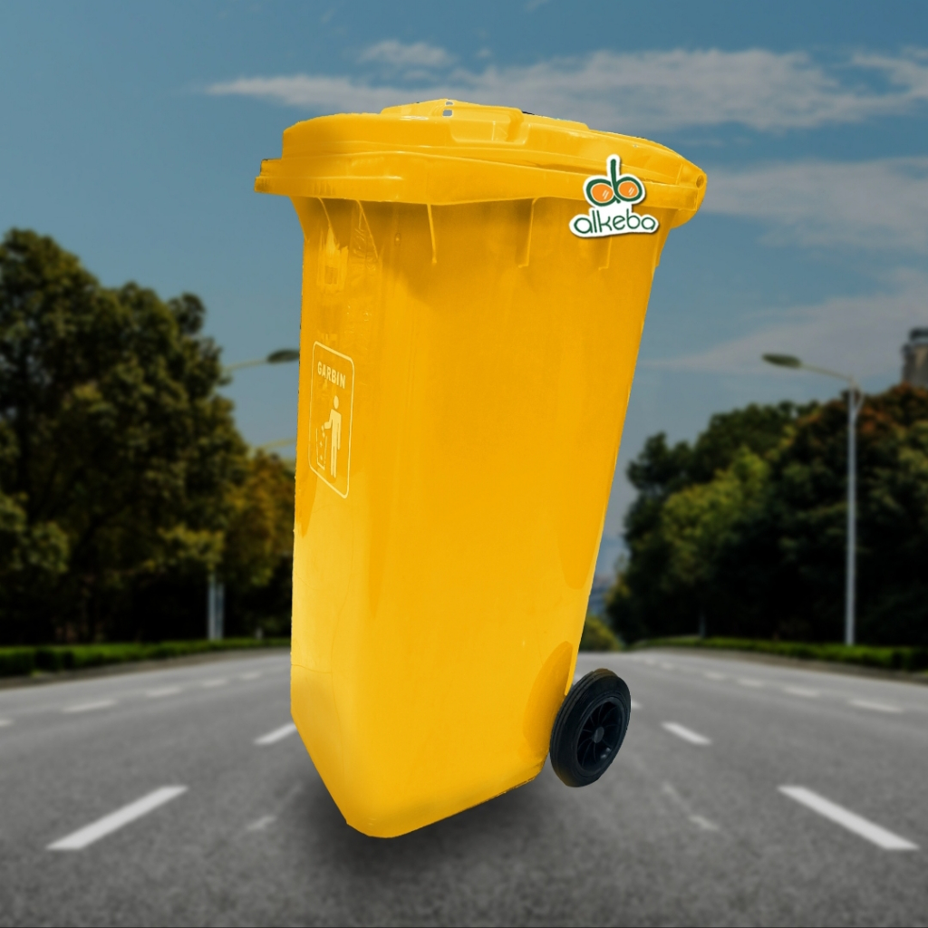 Jual Dust Bin / Tempat Sampah Garbin 240 Liter Kuning | Shopee Indonesia